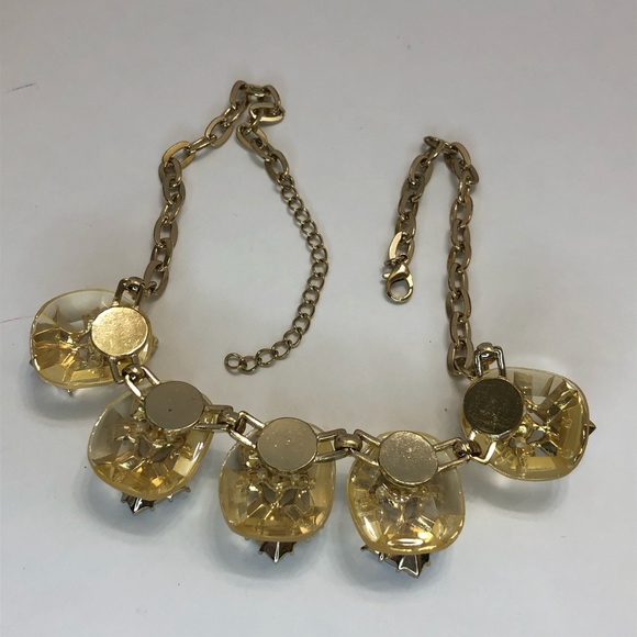 Chunky Modern Rhinestone Necklace JP155 - Picture 5 of 5